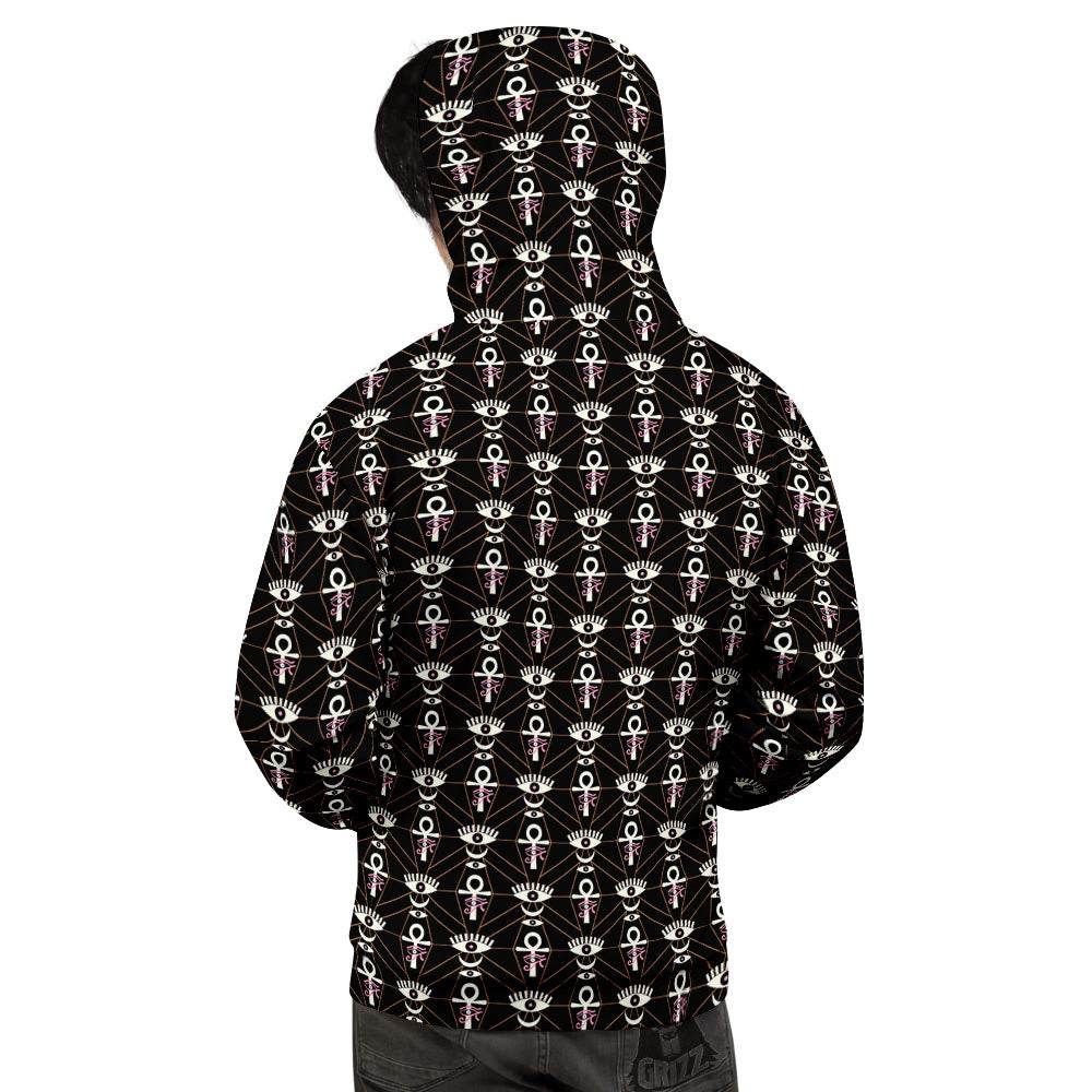 Eye Of Horus Egyptian Print Pattern Men's Hoodie-grizzshop