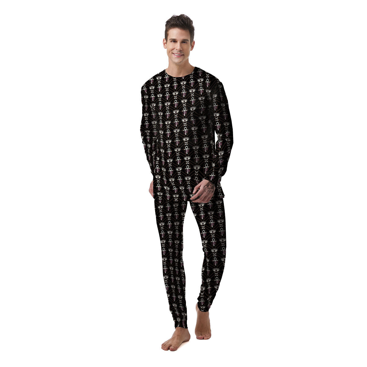Eye Of Horus Egyptian Print Pattern Men's Pajamas-grizzshop