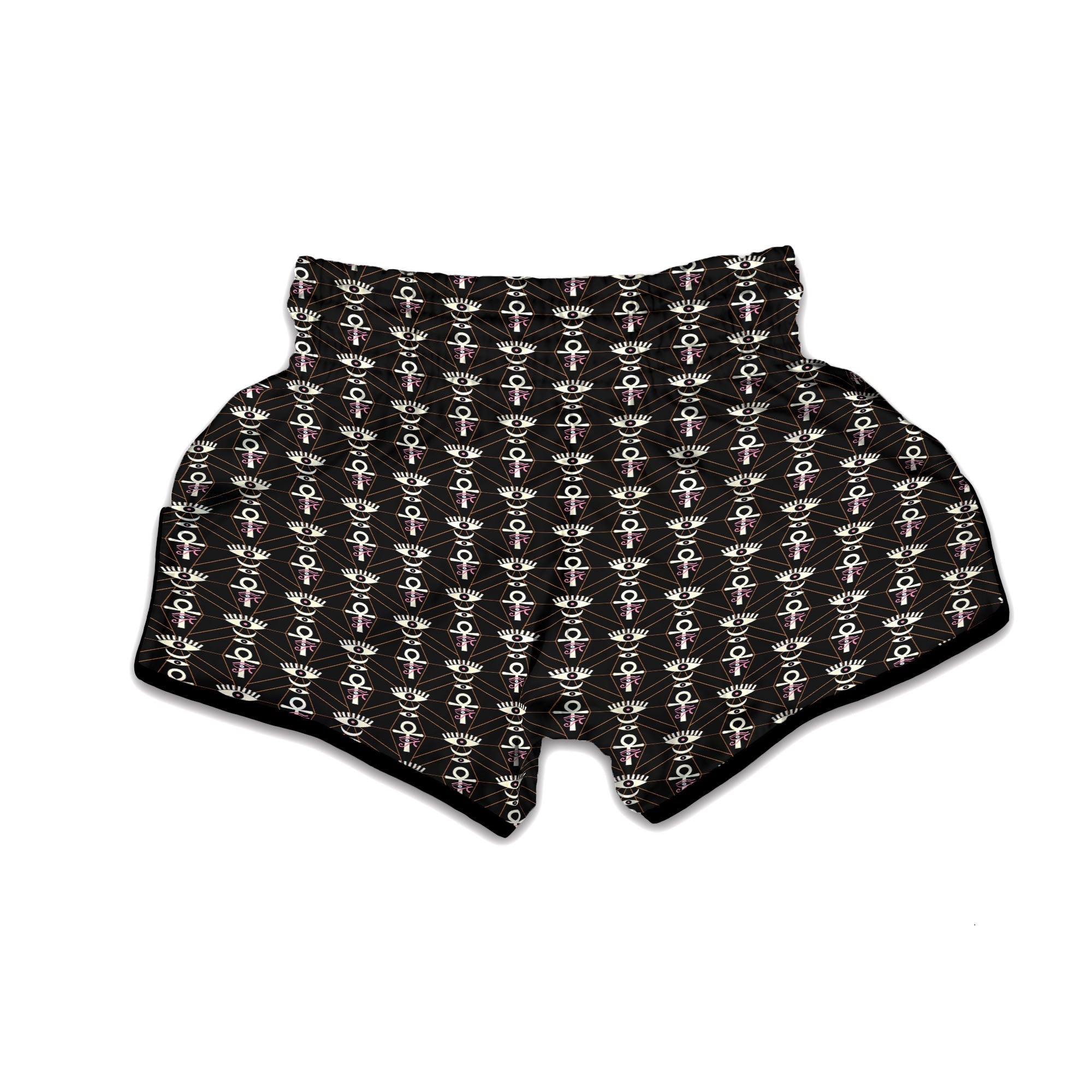 Eye Of Horus Egyptian Print Pattern Muay Thai Boxing Shorts-grizzshop