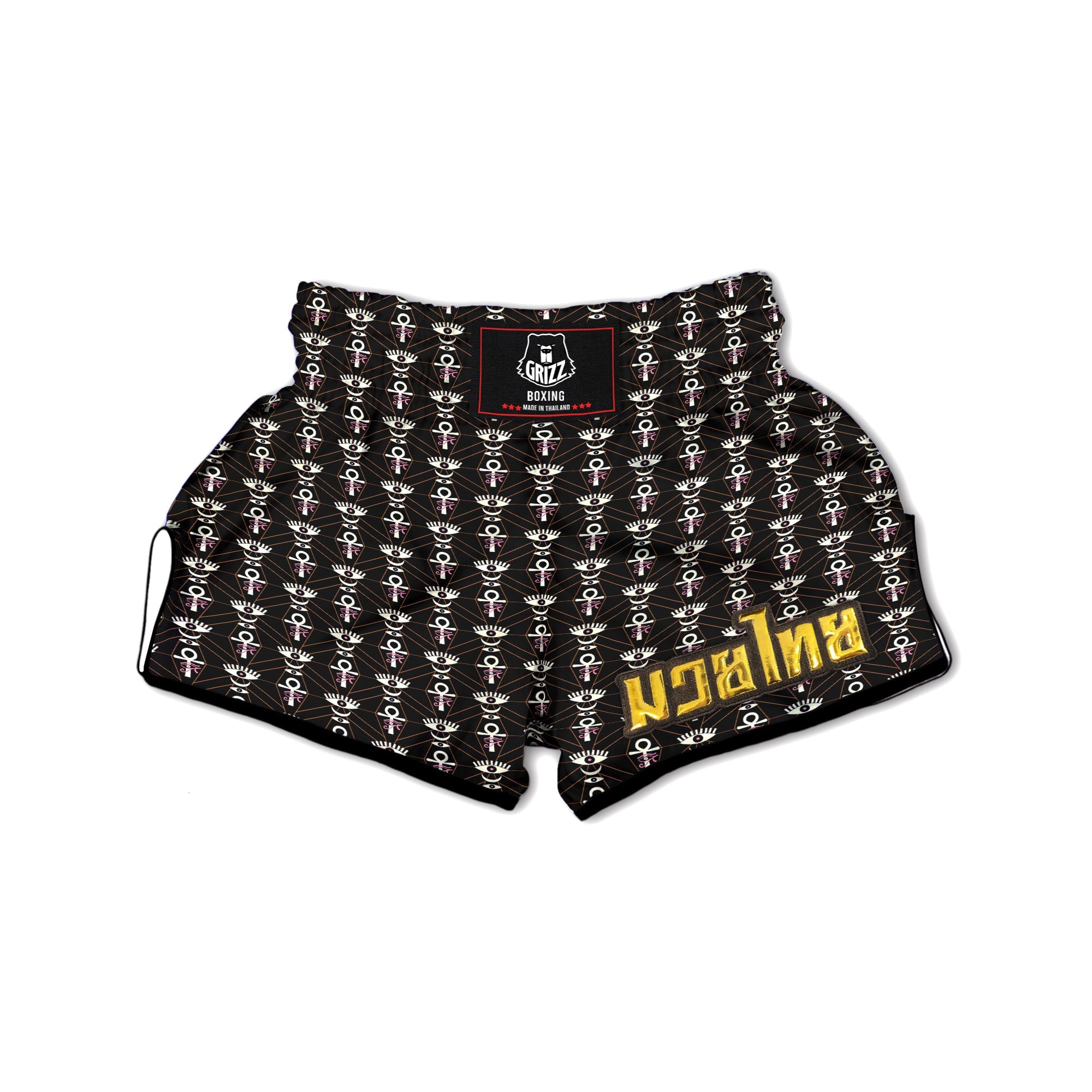 Eye Of Horus Egyptian Print Pattern Muay Thai Boxing Shorts-grizzshop