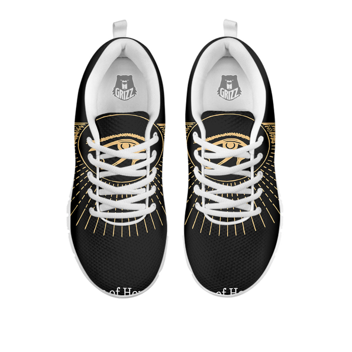 Eye Of Horus Egyptian Print White Sneaker-grizzshop