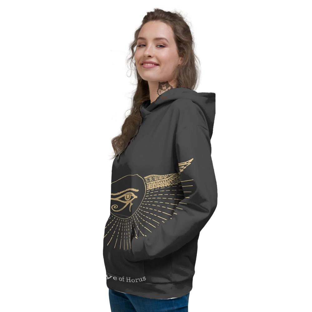 Eye Of Horus Egyptian Print Women's Hoodie-grizzshop