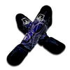 Eye Of Providence Black Purple Print Muay Thai Shin Guards-grizzshop