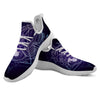 Eye Of Providence Black Purple Print White Athletic Shoes-grizzshop