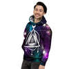 Eye Of Providence Galaxy Print Men's Hoodie-grizzshop