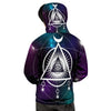 Eye Of Providence Galaxy Print Men's Hoodie-grizzshop