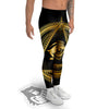 Eye of Providence Gold And Black Print Men's Leggings-grizzshop