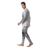 Eye of Providence White And Black Print Men's Pajamas-grizzshop