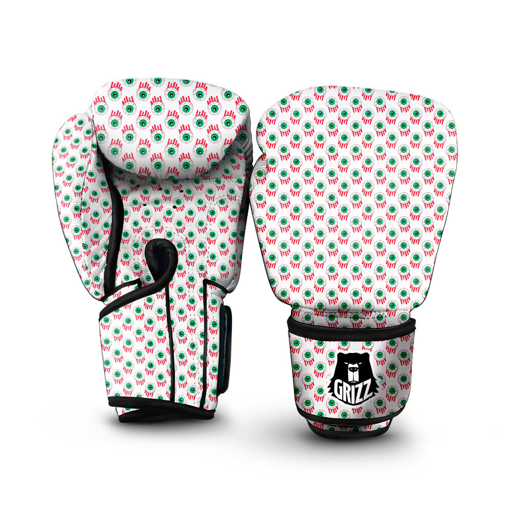 Eyeball Bloody Print Pattern Boxing Gloves-grizzshop
