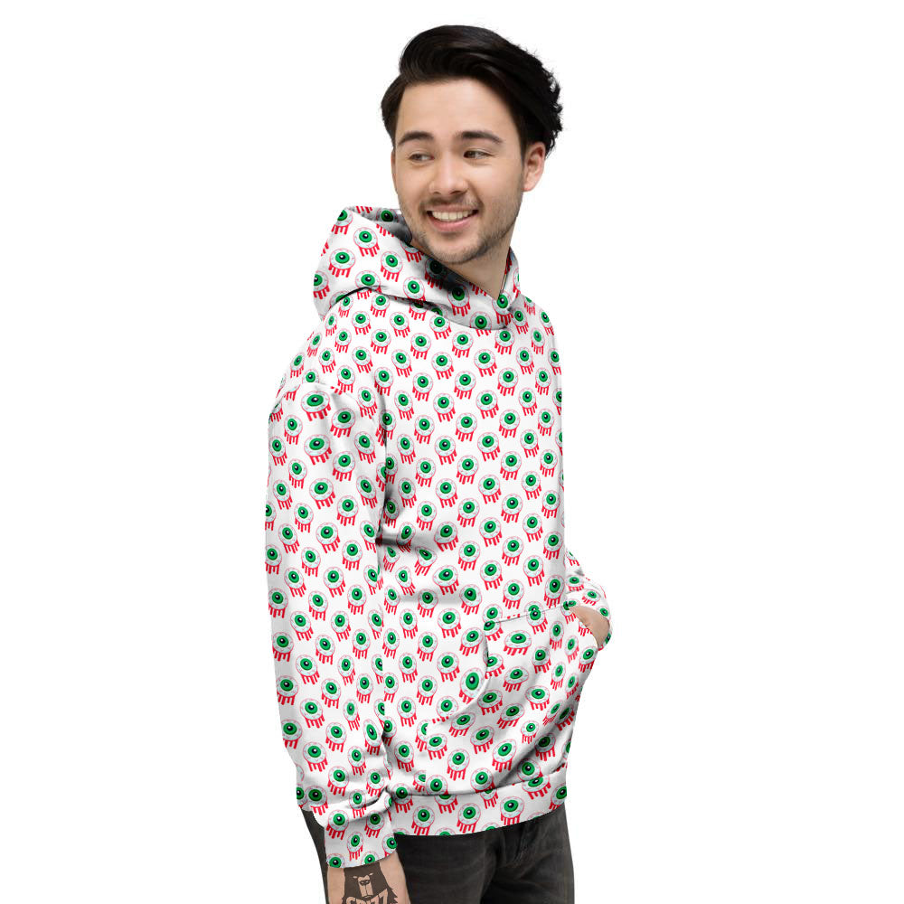 Eyeball Bloody Print Pattern Men's Hoodie-grizzshop