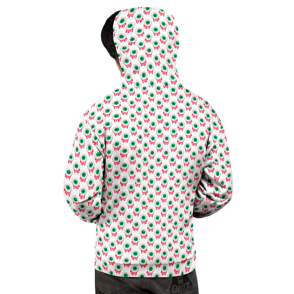 Eyeball Bloody Print Pattern Men's Hoodie-grizzshop