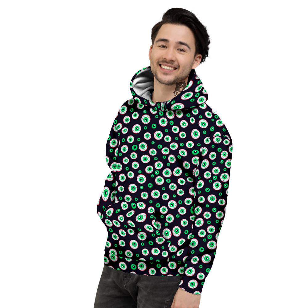 Eyeball Creepy Print Pattern Men's Hoodie-grizzshop