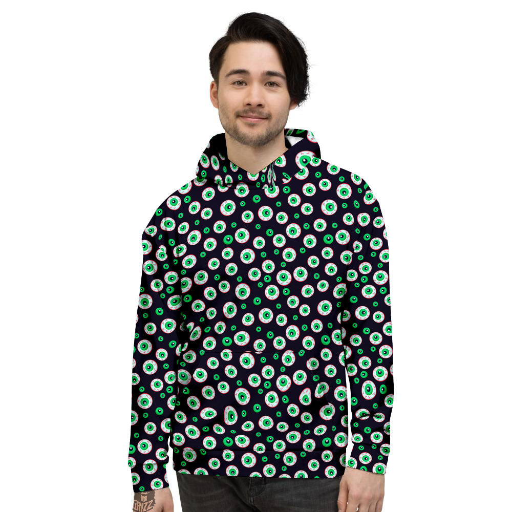 Eyeball Creepy Print Pattern Men's Hoodie-grizzshop