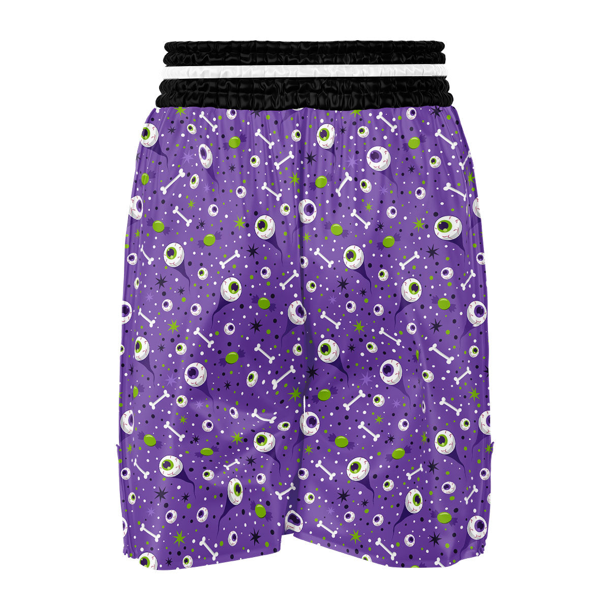 Eyeball Halloween Print Pattern Boxing Shorts-grizzshop