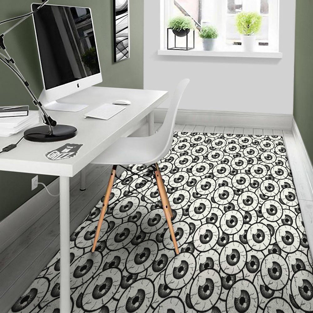 Eyeball Print Pattern Floor Mat-grizzshop