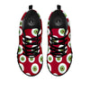 Eyeball Scary Red Print Pattern Black Sneaker-grizzshop