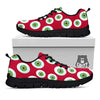 Eyeball Scary Red Print Pattern Black Sneaker-grizzshop