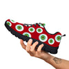 Eyeball Scary Red Print Pattern Black Sneaker-grizzshop