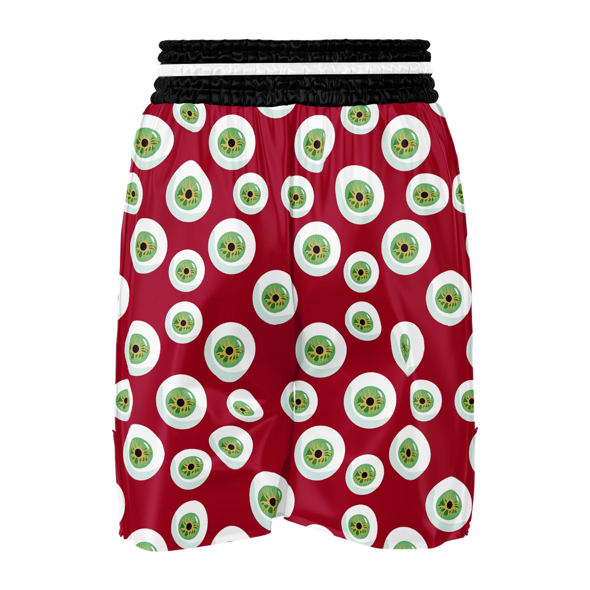 Eyeball Scary Red Print Pattern Boxing Shorts-grizzshop