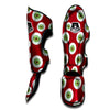 Eyeball Scary Red Print Pattern Muay Thai Shin Guards-grizzshop