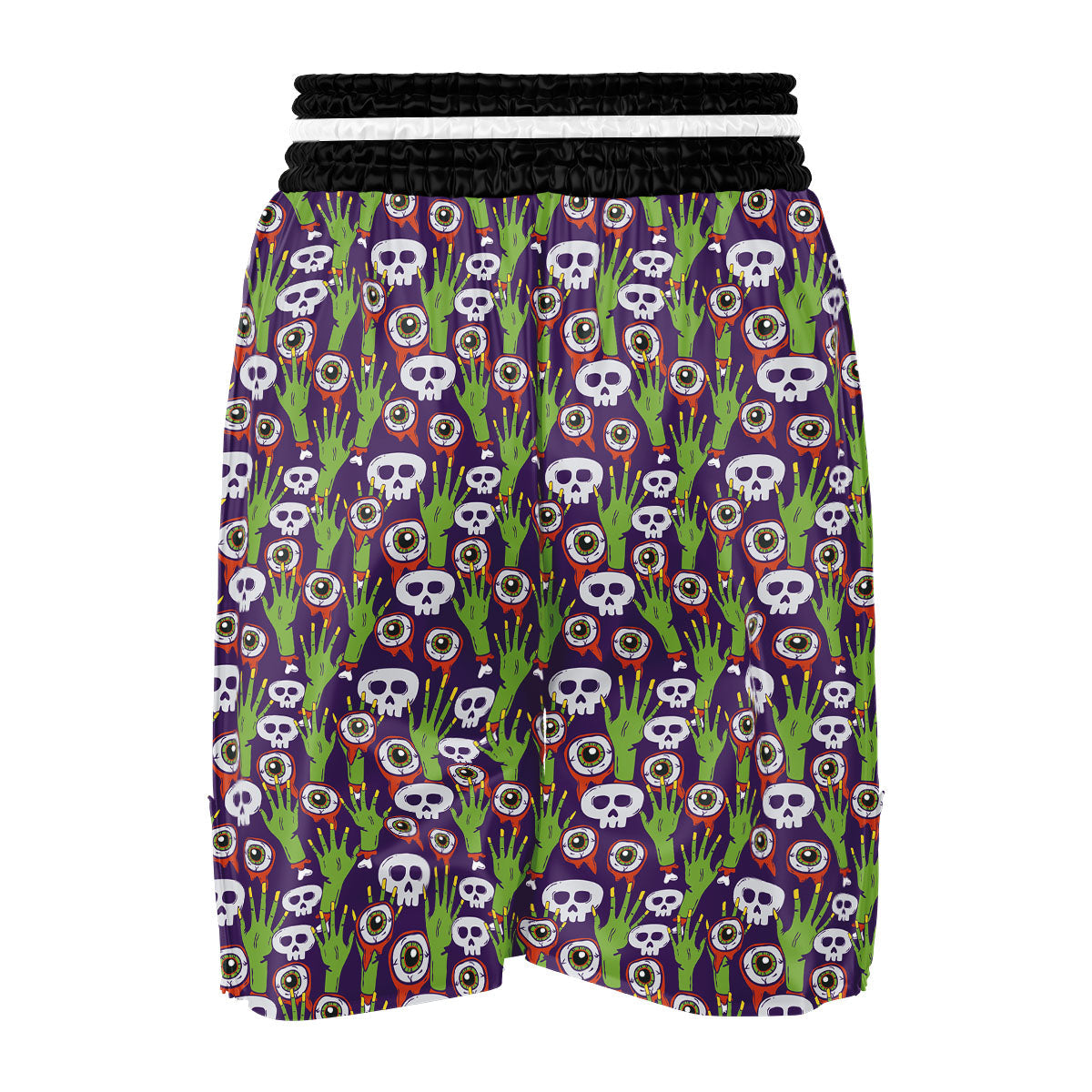 Eyeball Zombie Print Pattern Boxing Shorts-grizzshop