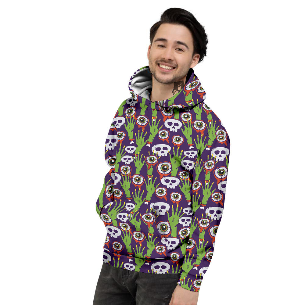 Eyeball Zombie Print Pattern Men's Hoodie-grizzshop