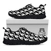 Eyes Monster Print Pattern Black Sneaker-grizzshop