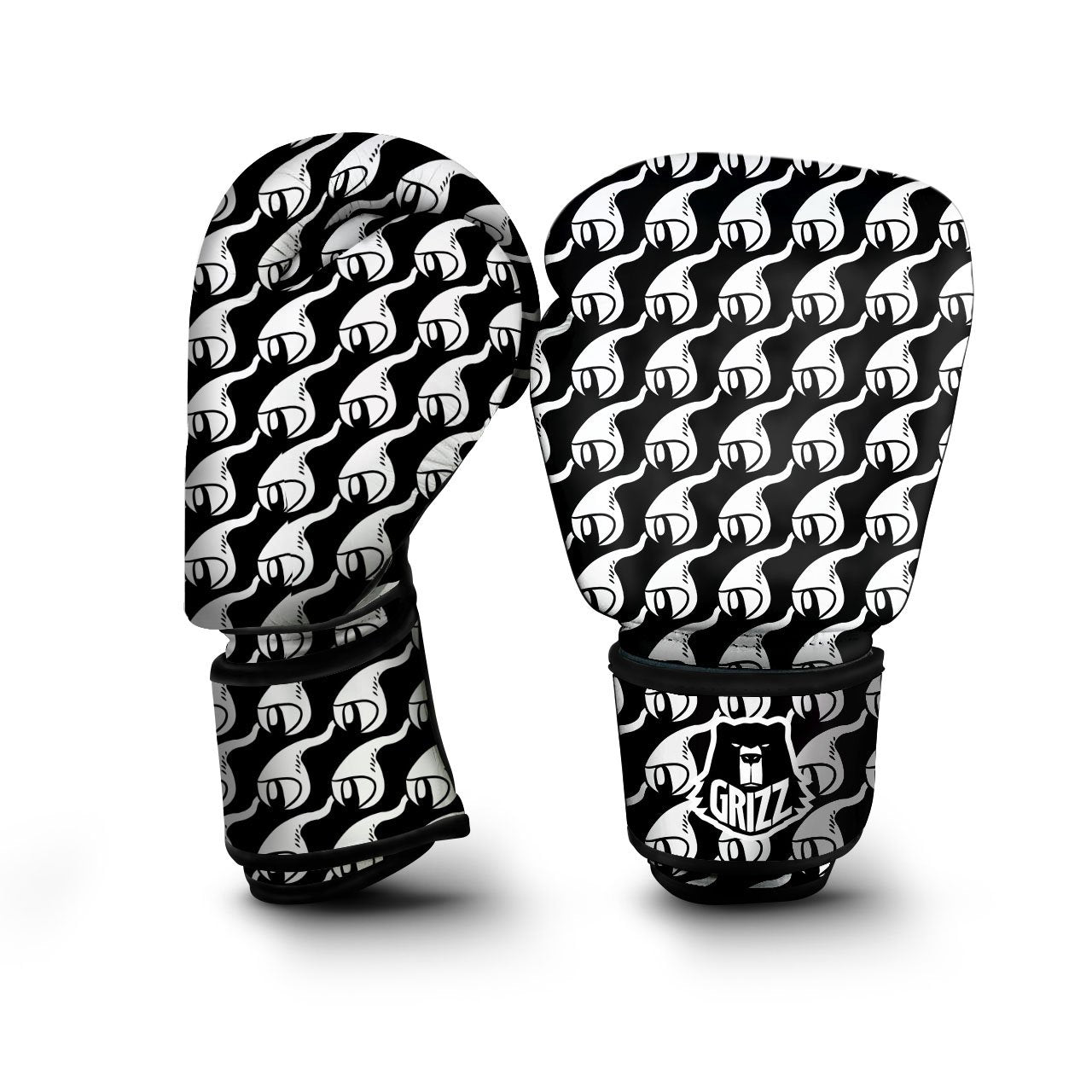 Eyes Monster Print Pattern Boxing Gloves-grizzshop