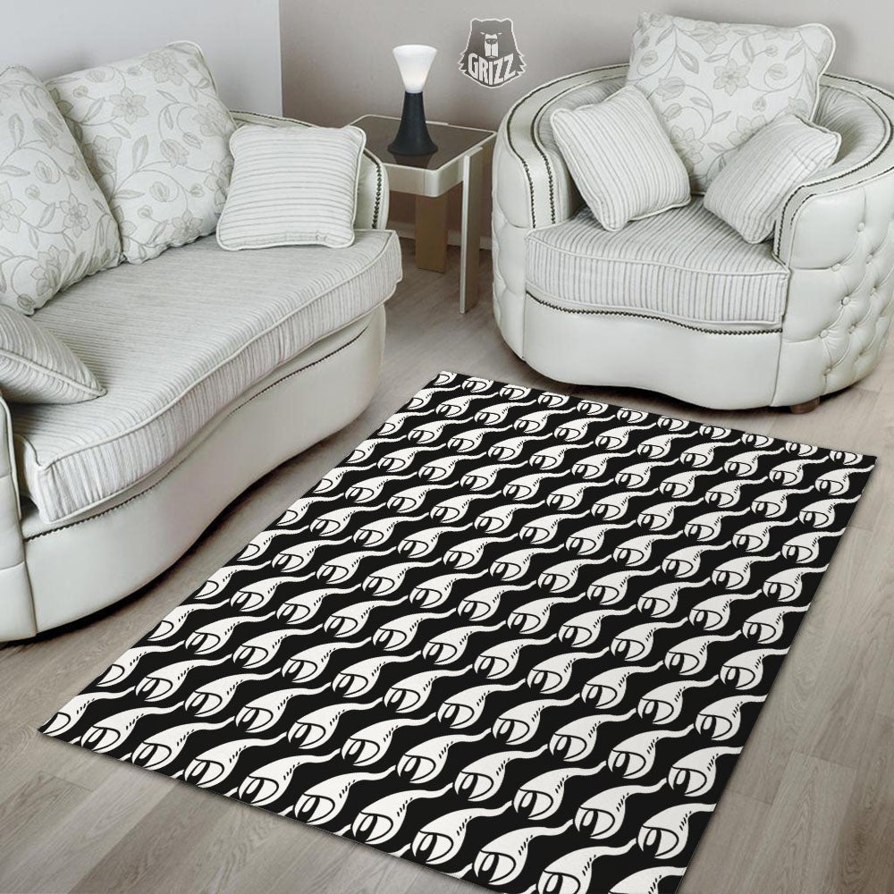 Eyes Monster Print Pattern Floor Mat-grizzshop