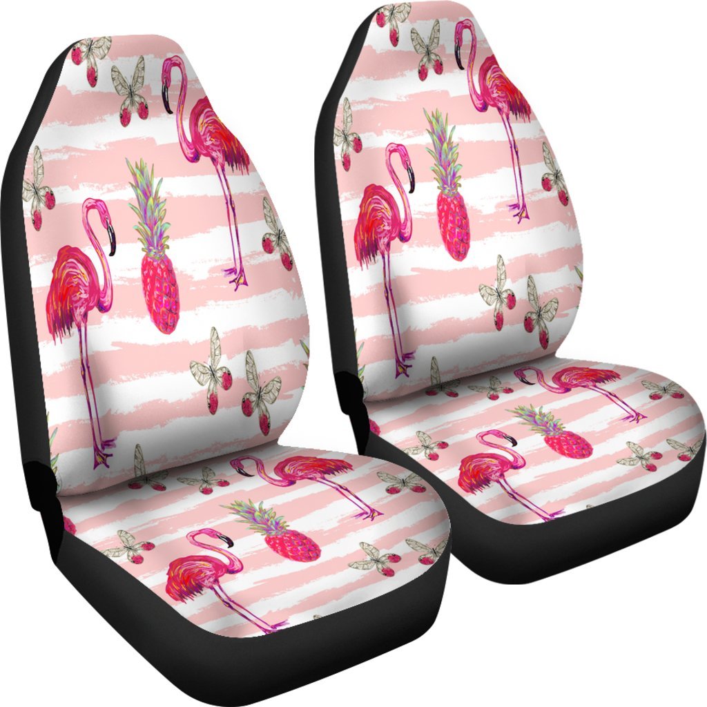 FLAMINGOS TROPICAL CHERRY CAR SEAT COVER UNIVERSAL FIT-grizzshop