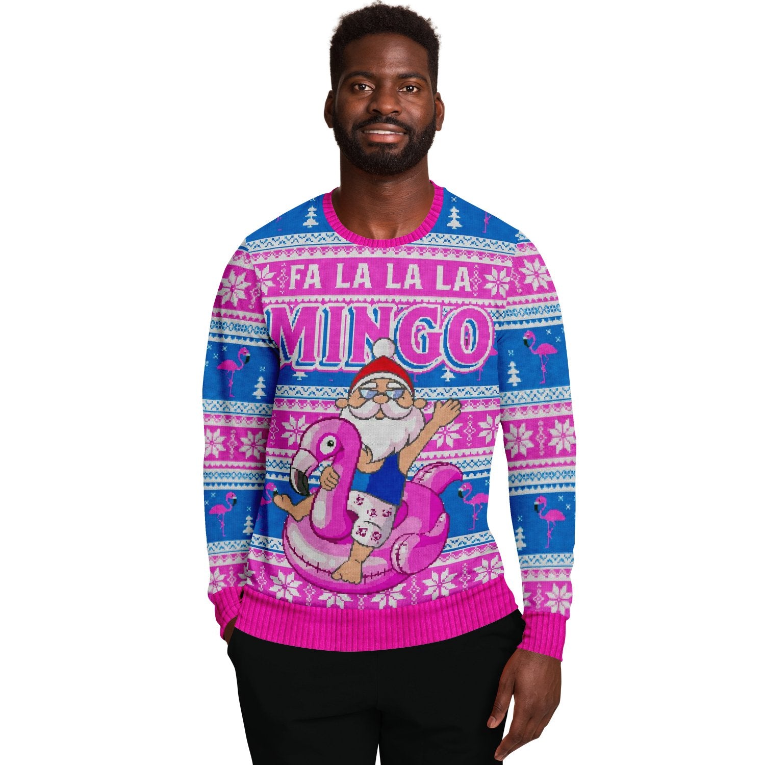 Fa La La La Mingo Santa Ugly Christmas Sweater-grizzshop