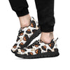 Face Rottweiler Print Pattern Black Sneaker-grizzshop