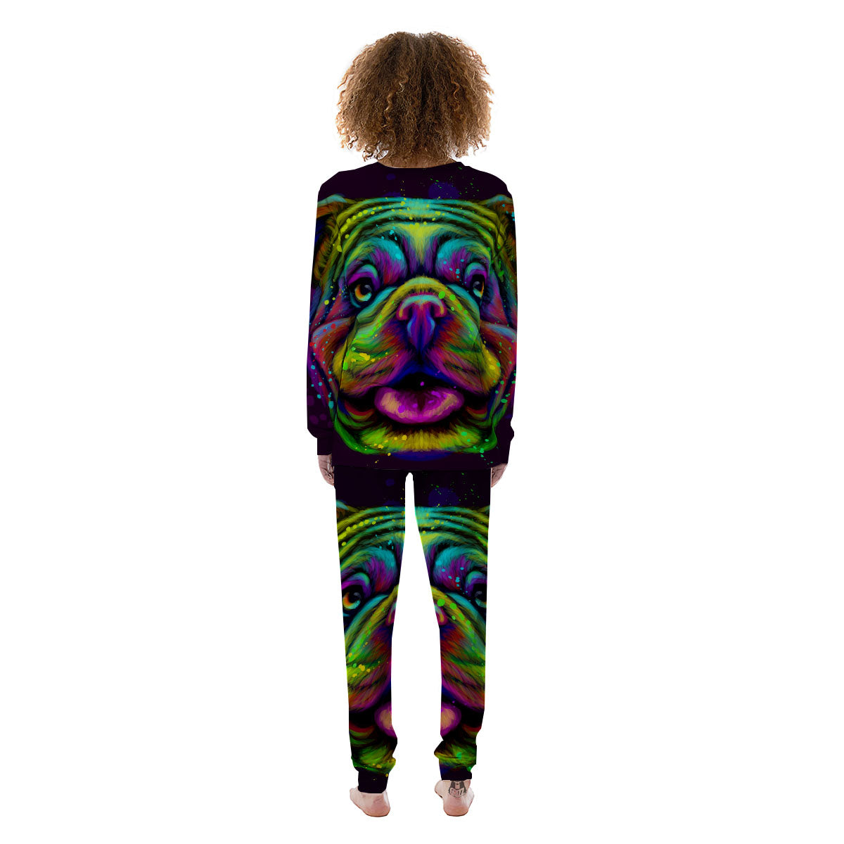 Face Shar Pei Print Women's Pajamas-grizzshop