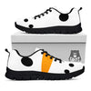 Face Snowman Print Black Sneaker-grizzshop