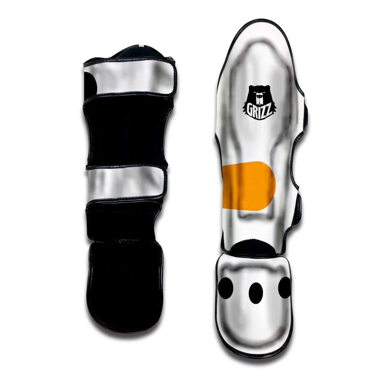 Face Snowman Print Muay Thai Shin Guards-grizzshop