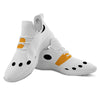 Face Snowman Print White Athletic Shoes-grizzshop