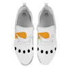 Face Snowman Print White Athletic Shoes-grizzshop