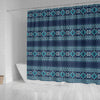 Fairisle Christmas Pattern Print Bathroom Shower Curtain-grizzshop