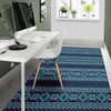 Fairisle Christmas Pattern Print Floor Mat-grizzshop