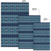 Fairisle Christmas Pattern Print Floor Mat-grizzshop