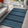 Fairisle Christmas Pattern Print Floor Mat-grizzshop