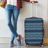 Fairisle Christmas Pattern Print Luggage Cover Protector-grizzshop