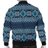 Fairisle Christmas Pattern Print Men's Bomber Jacket-grizzshop