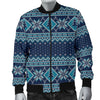 Fairisle Christmas Pattern Print Men's Bomber Jacket-grizzshop