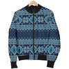 Fairisle Christmas Pattern Print Men's Bomber Jacket-grizzshop