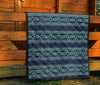 Fairisle Christmas Pattern Print Quilt-grizzshop