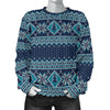 Fairisle Christmas Pattern Print Women's Sweatshirt-grizzshop