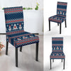 Fairisle Christmas Snowman Pattern Print Chair Cover-grizzshop