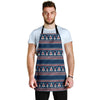 Fairisle Christmas Snowman Pattern Print Men's Apron-grizzshop