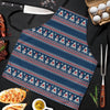 Fairisle Christmas Snowman Pattern Print Men's Apron-grizzshop